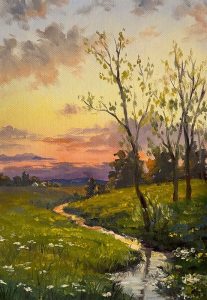 Закатный ручей