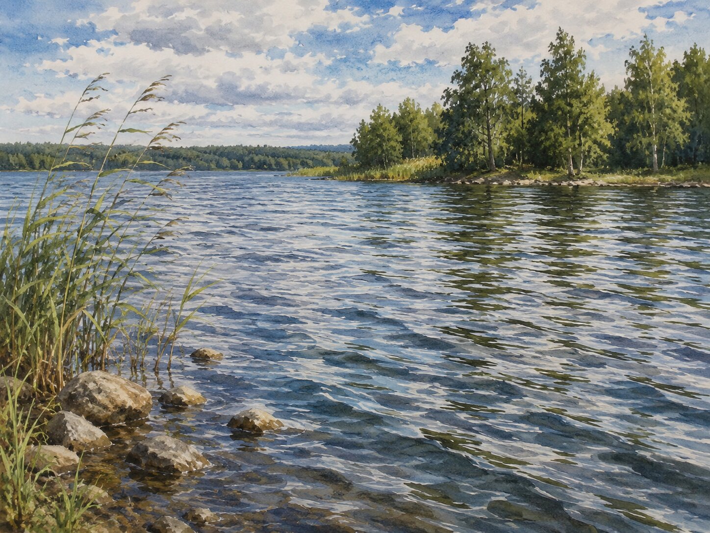 Прозрачная вода — иллюстрация 03