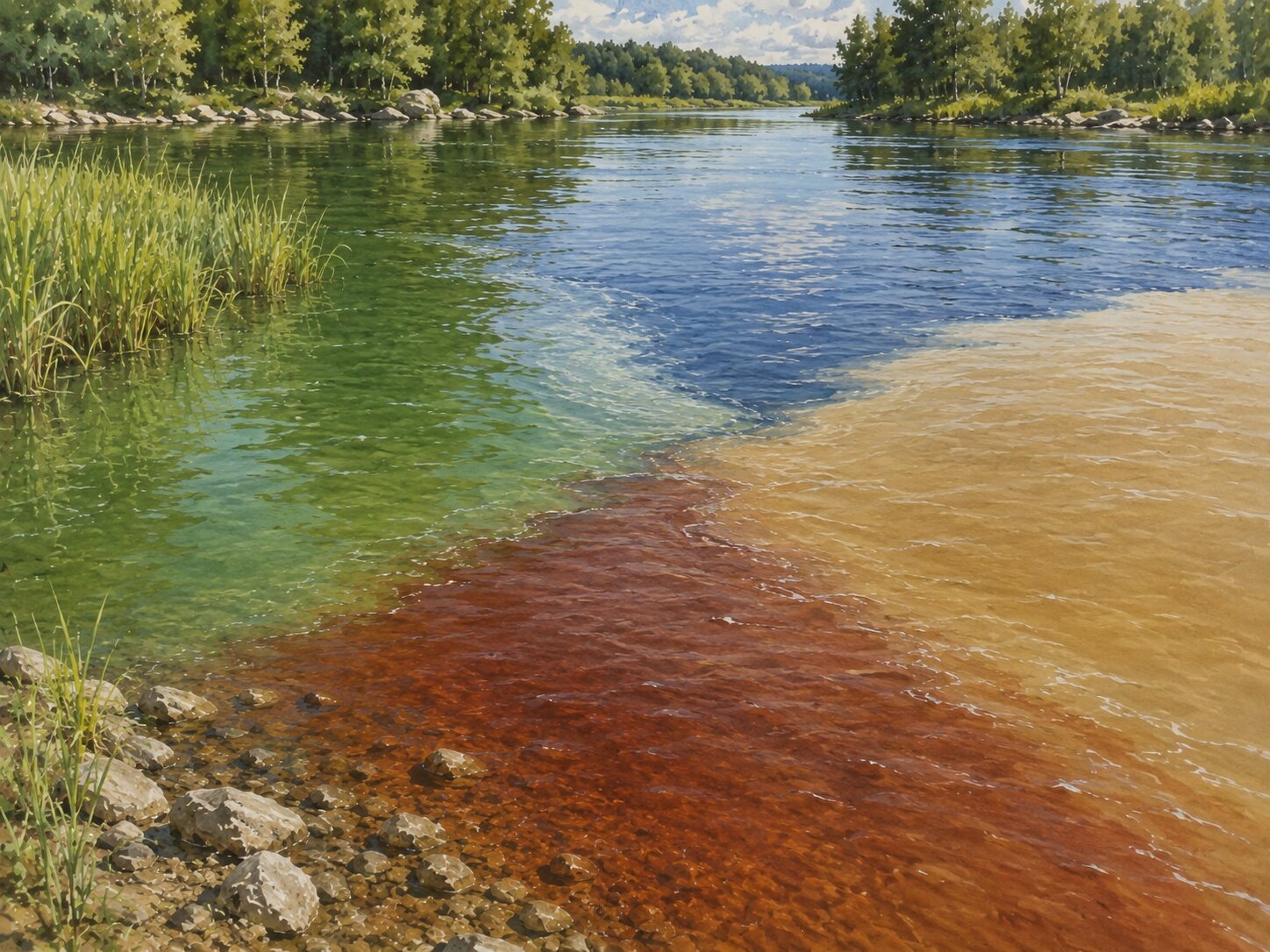 Прозрачная вода — иллюстрация 04