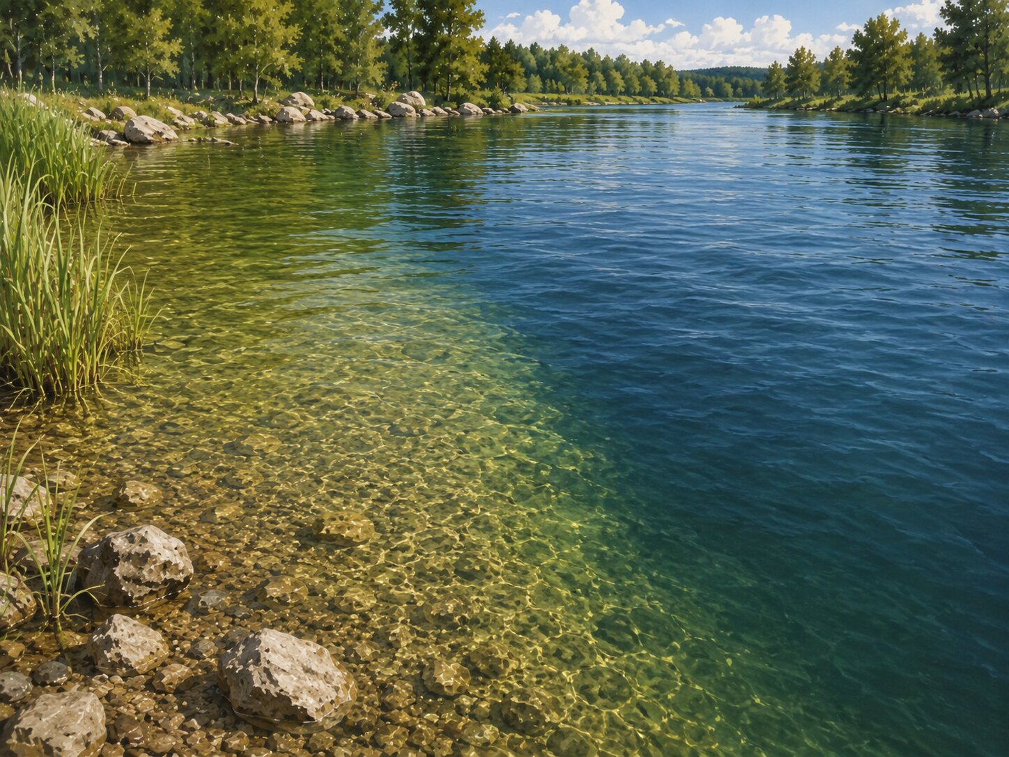 Прозрачная вода — иллюстрация 05