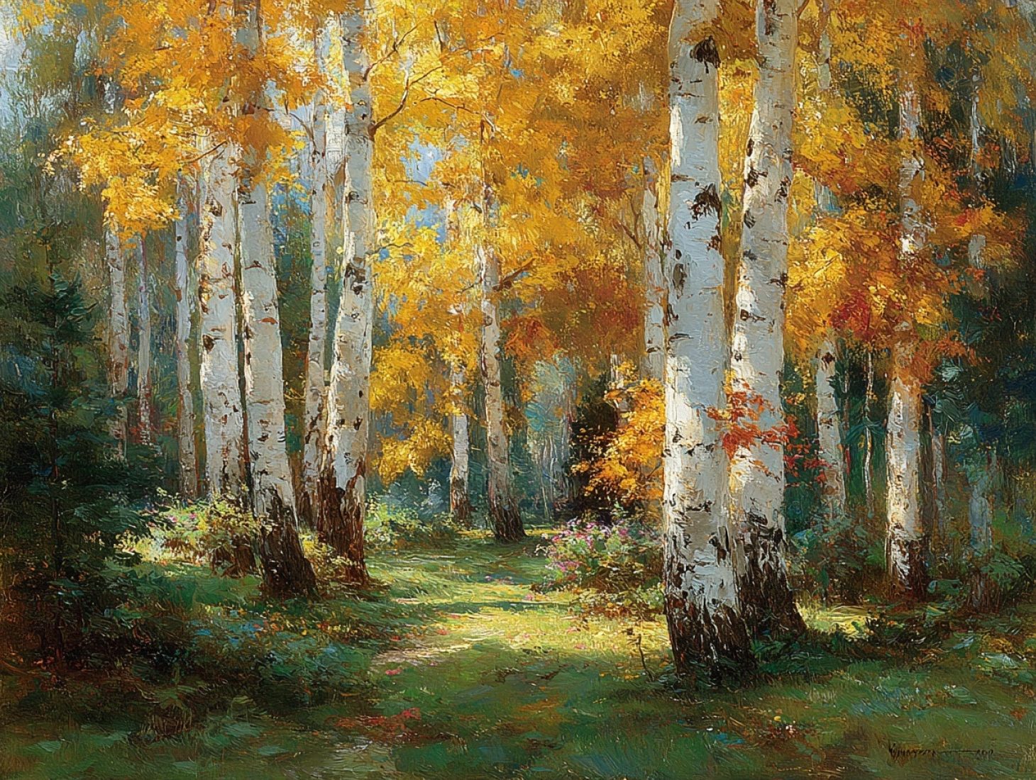 Тропинка в золоте