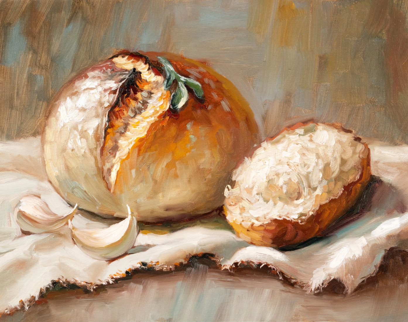 Хлеб с чесноком