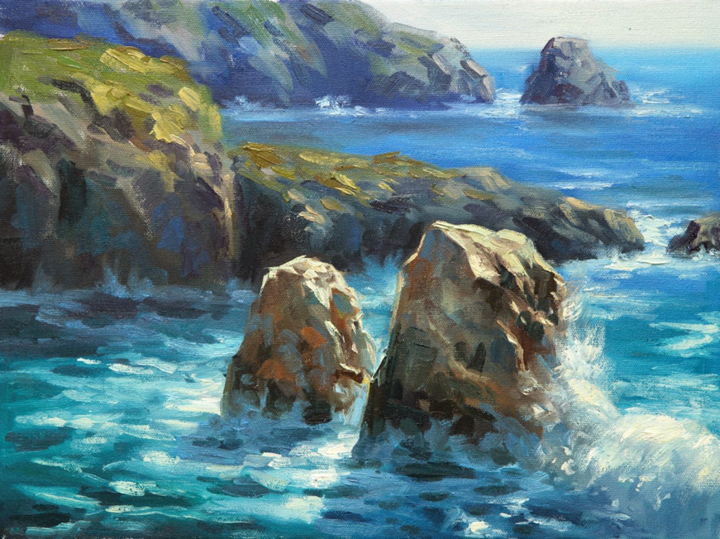 Морской берег. Скалы